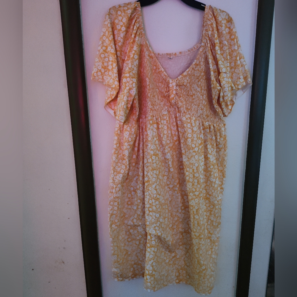 Yellow Floral Dress